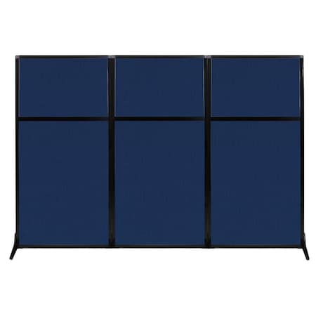 Versare Work Station Screen 99" x 70" Navy Blue Fabric 1841303